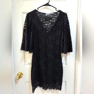 Kimchi Blue Womens Lace Overlay Dress Black Size Small